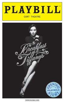 Breakfast at Tiffanys Limited Edition Official Opening Night Playbill 
